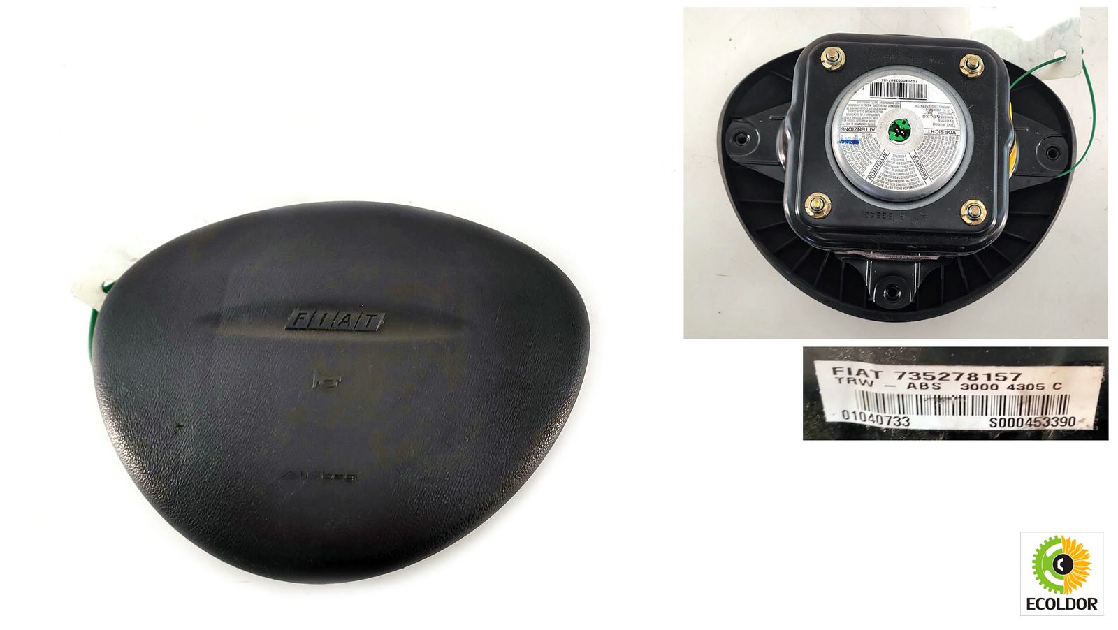 AIRBAG VOLANTE 735278157 188A5000 FIAT PUNTO 1.2B 16V 2002 41D