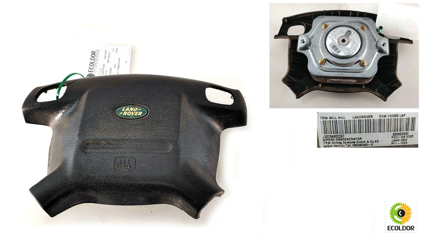 AIRBAG VOLANTE EHM102650 15P LAND ROVER DISCOVERY 2.5TD 2002 41B