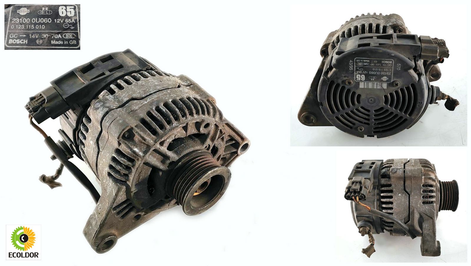 ALTERNATORE 23100-0U060 CG13 NISSAN MICRA 1.3B 2001 36C