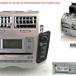 AUTORADIO STEREO 86120-0D210 2SZFE TOYOTA YARIS 1.3B 2007 25C