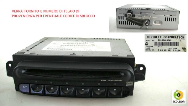 AUTORADIO STEREO CHRYSLER VOYAGER 2.5D 2004 96