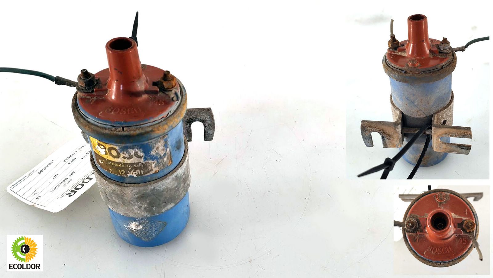 BOBINA ACCENSIONE ORIGINALE RESTAURO 126A5000 FIAT 500R 594B 1974 41A BOBINA ACCENSIONE ORIGINALE RESTAURO 126A5000 FIAT 500R 594B 1974 41A