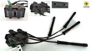 BOBINA CAVI ACCENSIONE 7700873701 7700274008 D7F G7 RENAULT CLIO 1.2B 2002 87C