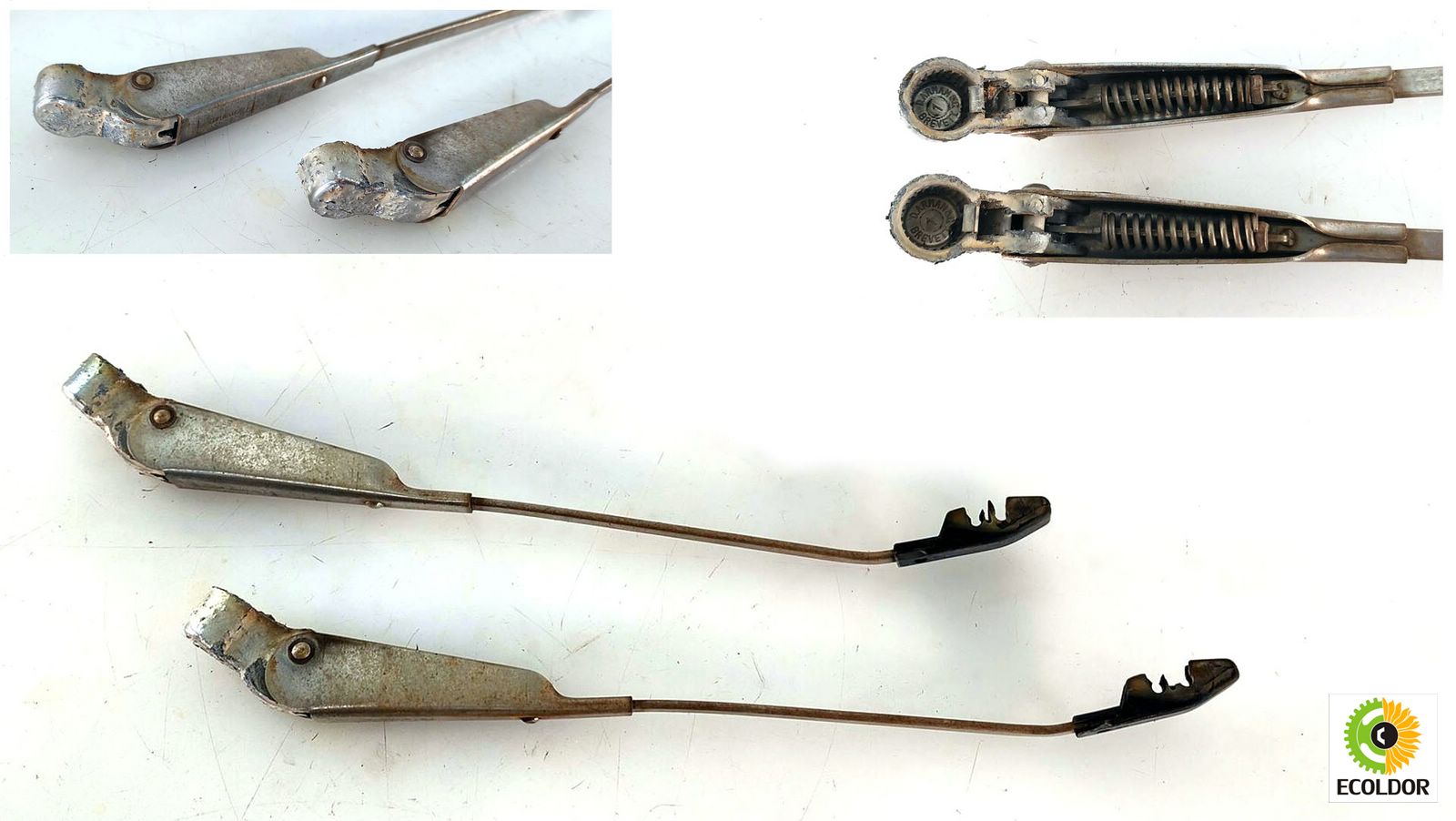 BRACCI TERGICRISTALLI ANTERIORI ORIGINALE RESTAURO FIAT 500R 594B 1974 41A BRACCI TERGICRISTALLI ANTERIORI ORIGINALE RESTAURO FIAT 500R 594B 1974 41A