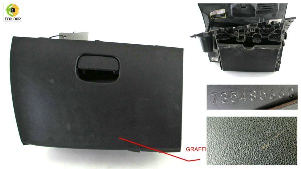 CASSETTO VANO PORTAOGGETTI CRUSCOTTO 735485660 FIAT PUNTO EVO 1.3MJT 2010 115C