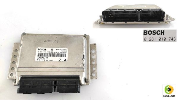 CENTRALINA MOTORE 0281010743 LANCIA LYBRA 2.4JTD 2002 17C