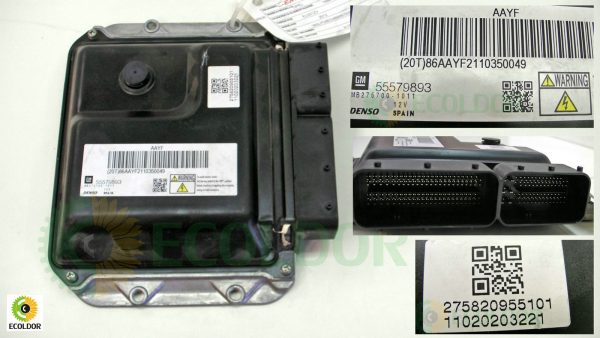 CENTRALINA MOTORE 55579893 MODULO CONTROLLO ECU OPEL ASTRA 1.7CDTI S.T. 2012 85C