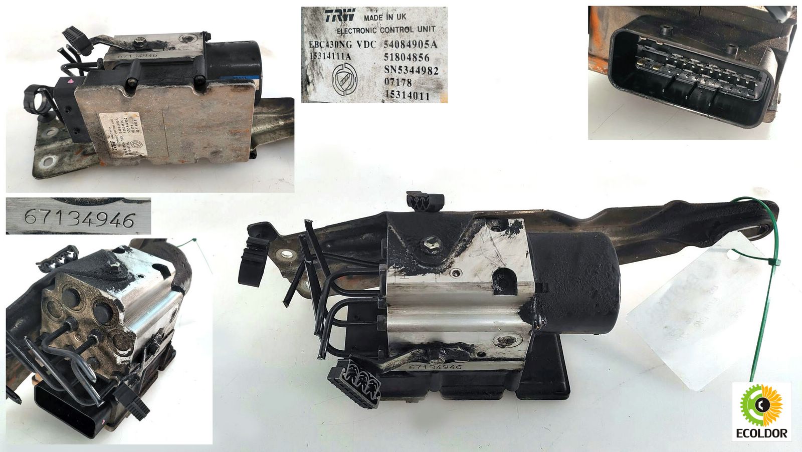 CENTRALINA POMPA ABS 51804856 ALFA ROMEO 159 1.9JTDM 2009 87C