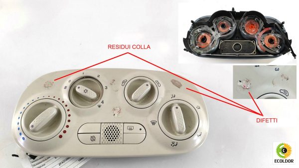 COMANDI CLIMA PLANCIA CENTRALE 199B1000 FIAT 500 1.3MJT 2013 54B