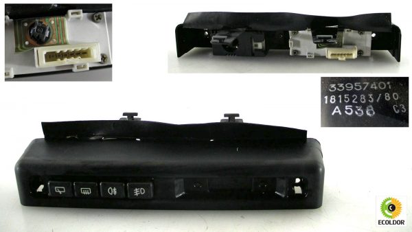COMANDI PLANCIA CENTRALE 33957401 1815283 80 FIAT UNO 1.4B 1994 63C