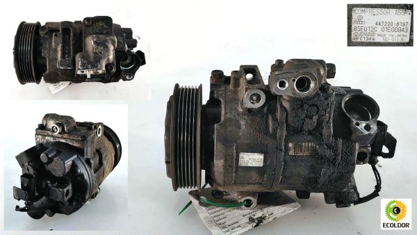 COMPRESSORE CLIMA 447220-8197 6SEU12C AMF AUDI A2 1.4TDI 2003 6C.jpg