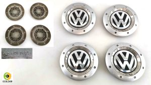 COPRIMOZZO FREGIO BORCHIE CERCHI IN LEGA 1K0601149E VOLKSWAGEN 27C