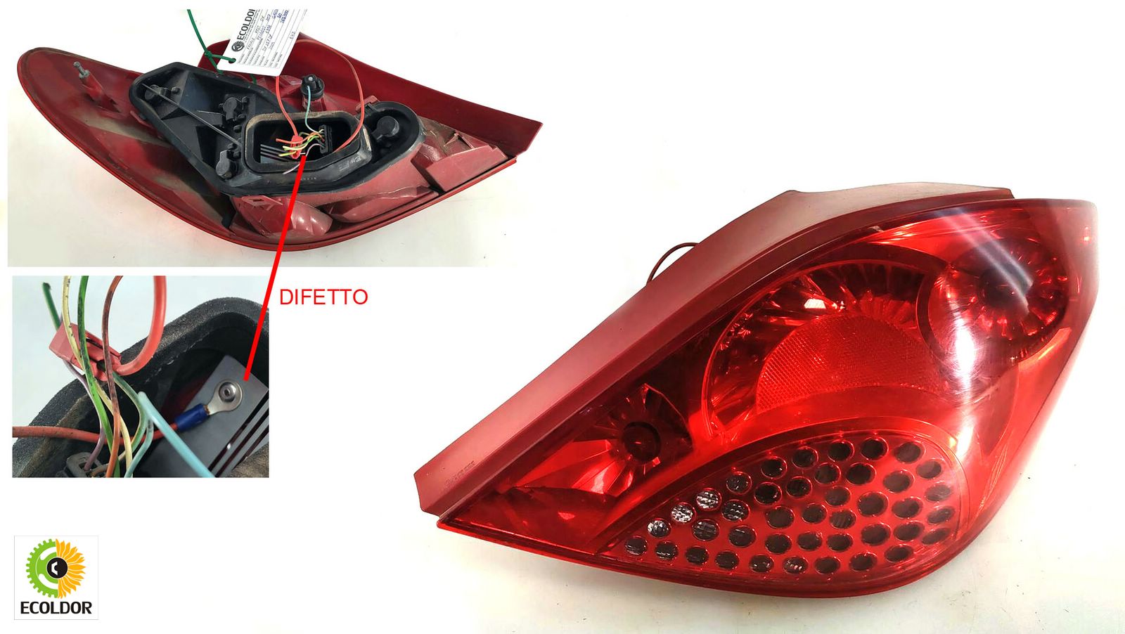 FANALE POSTERIORE DESTRO 8HZ PEUGEOT 207 1.4HDI 2009 46D