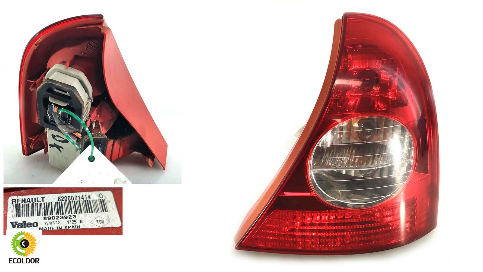 FANALE STOP POSTERIORE DESTRO 8200071414 D7F G7 RENAULT CLIO 1.2B 2002 87C