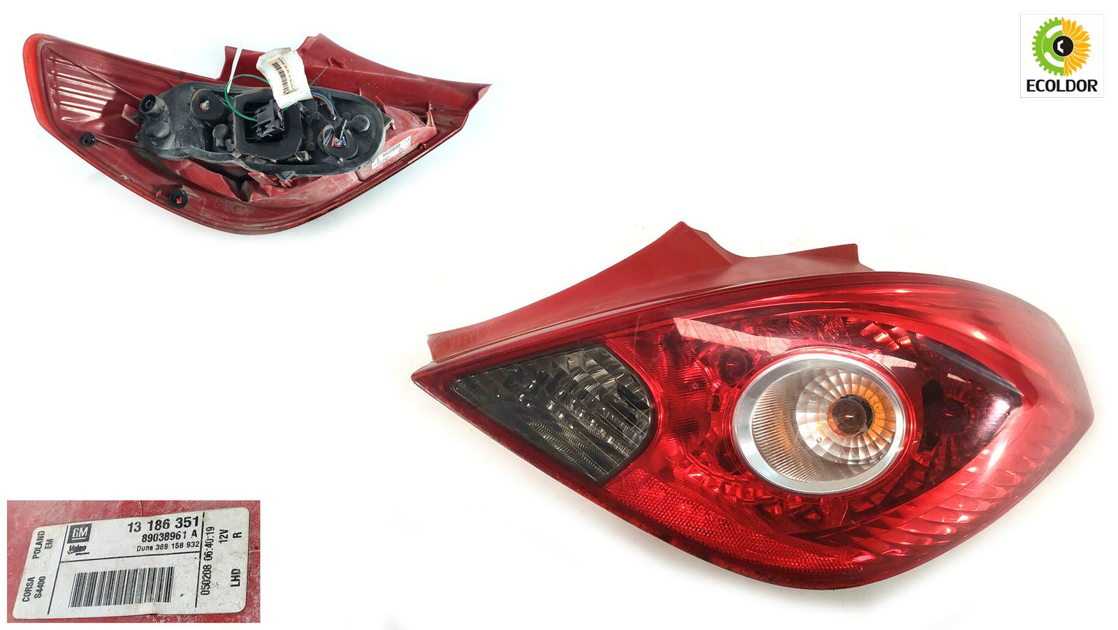 FANALE STOP POSTERIORE DESTRO Z12XEP OPEL CORSA 1.2B 2008 67D