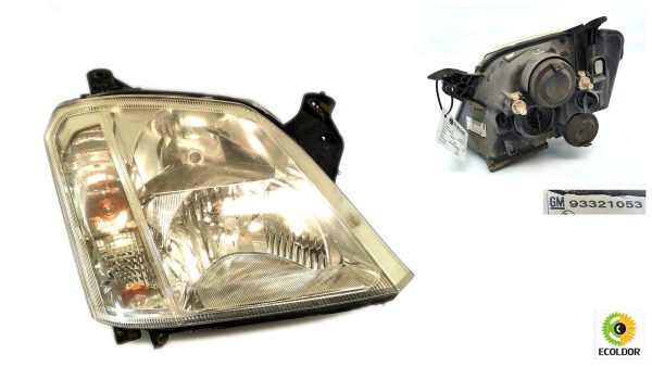 FARO ANTERIORE DESTRO 93321053 Z17DTH OPEL MERIVA 1.7CDTI 2004 52A