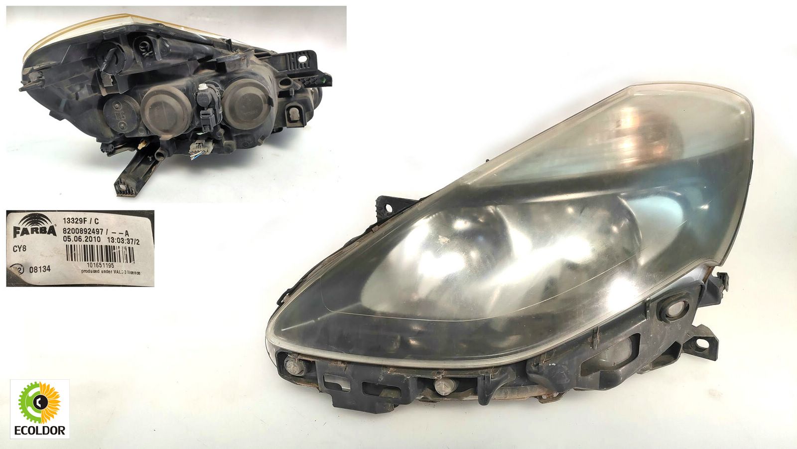 FARO ANTERIORE SINISTRO K9K RENAULT CLIO 1.5DCI 2008 46A