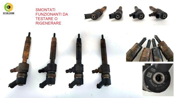 KIT 4 INIETTORI NON TESTATI 0445110276 D19AA FIAT SEDICI 1.9JTD 2007 52A