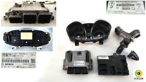 KIT CHIAVI CENTRALINA 0281017831 KVJA FORD FIESTA 1.4TDCI 2011 41B