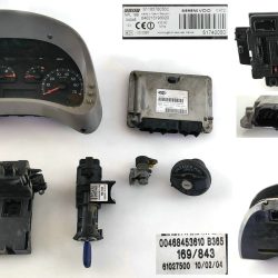 KIT CHIAVI CENTRALINA 55190098 IAW4AF.SP 51740050 FIAT PANDA 1.2B 2004 15B