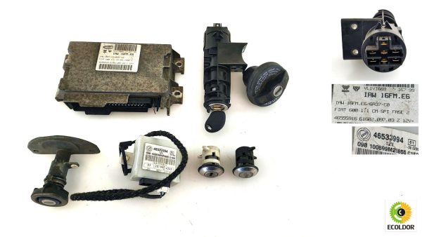 KIT CHIAVI CENTRALINA IAW 16FM.E6 46555916 176B2000 FIAT SEICENTO 1.1B 1999 64A