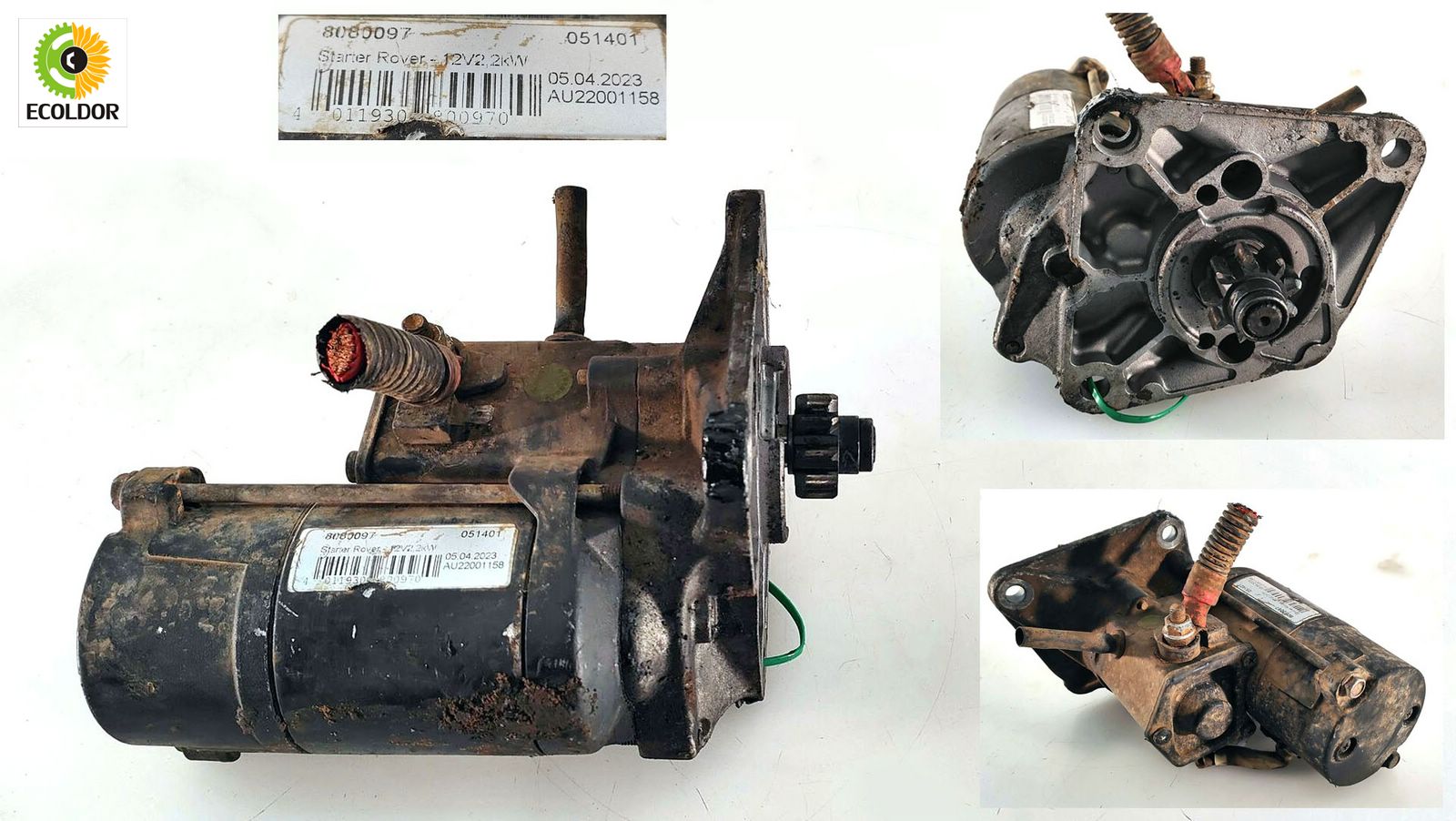 MOTORINO AVVIAMENTO 8080097 051401 15P LAND ROVER DISCOVERY 2.5TD 2002 41B