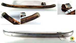 PARAURTI ANTERIORE ORIGINALE RESTAURO 126A5000 FIAT 500R 594B 1974 41A