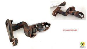 PEDANA DESTRA ORIGINALE DIFETTOSA PD03E HONDA XL600R 589B 1985 46D