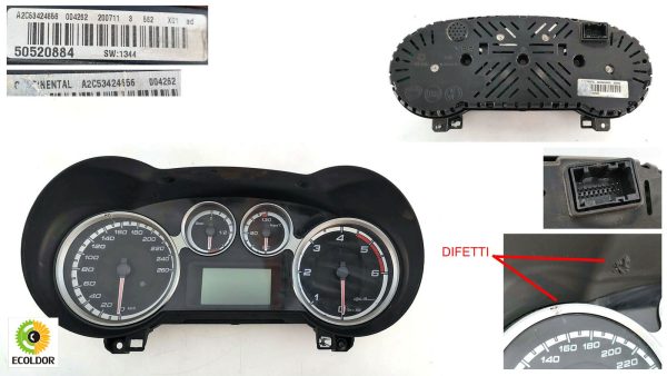 STRUMENTAZIONE QUADRO CONTAKM 50520884 199B1000 ALFA ROMEO MITO 1.3MJT 2011 82B